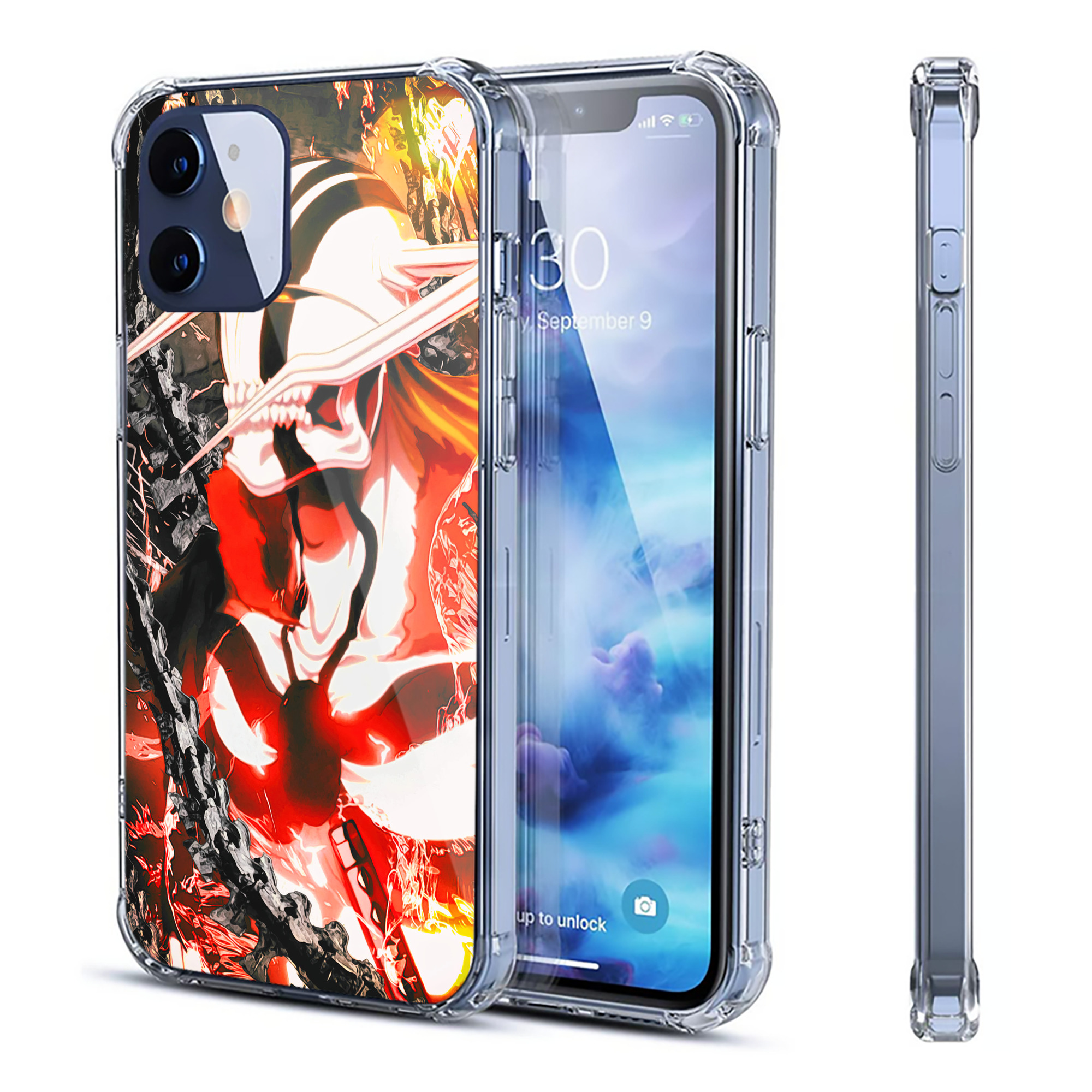 （画像用） ブリーチ BLEACH 【iPhone 12シリーズ対応】透明スマホケース（クリアソフトケース）